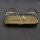 Kazuo Kawasaki Rimless Eyeglasses 704 Brown Titanium 19/145 Frames Only Japan Pre-owned. Price: $105.00.