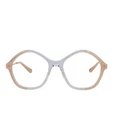 Chlo Womens Square/rectangle Nude Gold Transparent Fashion Designer Eyewear Pre-owned. Price: $129.99.