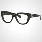 New Gucci Eyeglasses 53MM GG18470 001 Cat Logo Black & Gold Rx-able Women. Price: $364.99.