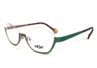 Boz Eyeglasses Frames World 4082 Green Pink Cat Half Rim 52-17-140 New. Price: $299.99.