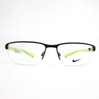 Nike Eyeglasses Frames 8098 015 Black Yellow Rectangular Half Rim 56-16-140 New. Price: $78.60.