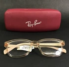 Ray-ban Kids Eyeglasses Frames RB1591 3809 Transparent Beige Striped 48-16-130 New. Price: $59.99.