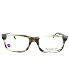 Designer Looks For Less A4014 Gryst Gray Eyeglasses Rectangle Frame 53 18 145MM New. Price: $20.17.