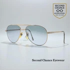 Wilshire Designs MOD-1202G Vintage Aviators W/new Steel Blue Custom Lenses. Price: $335.00.