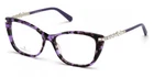 Swarovski SK5343 055 Purple Havana Cat Plastic Eyeglasses Frame 53-15-140 Rx New. Price: $147.60.
