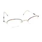 Silhouette 6472 20 6050 Gold Brown Half Rim Eyeglasses Frames 45-21 135 Titanium Pre-owned. Price: $99.99.