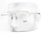 Ray-ban Semi Rimless Eyeglasses RB6444 2501 Polished Silver 53MM No Case New. Price: $85.00.