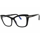 Tom Ford Women's Eyeglasses Shiny Black Acetate Full Rim Frame FT5826-B 001 New. Price: $150.99.