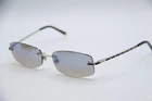 Chanel 2073 C. 124 Silver Black Authentic Designer Frames Sunglasses 53-16 Pre-owned. Price: $200.00.