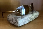 Vtg Coach Julia S313 Brz 58 17-120 Rimless Sunglasses Italy *as Is See Condition Pre-owned. Price: $21.99.