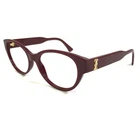 Cartier Eyeglasses Frames CT0315O 003 Burgundy Red Cat Full Rim 53-17-140 New. Price: $499.99.
