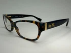 Coach Hc 6078 5337 Teal Confetti Blue Tortoise Eyeglasses 52-16-135 Pre-owned. Price: $49.99.