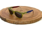 Ronit Furst Sunglasses Eyeglasses Frames 55 17 140 Mm Hand Painted Green Blue Pre-owned. Price: $99.00.