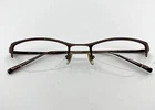 Ray-ban RB8534 1033 Eyeglasses Brown Rectangular Half Rim Frames 51-19-135 3022 Pre-owned. Price: $23.99.