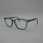 Gucci Eyeglass Frames GG1522O Transparent Grey Rectangle Full Rim Acetate Pre-owned. Price: $139.00.