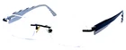 Marchon AIRLOCK2 AL800/54 Black/white Rimless 51-18-135 Eyeglasses Frame Pre-owned. Price: $28.00.