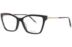 Chopard VCH321S 0BLK Titanium Eyeglasses Frame Women's Black Full Rim 56MM New. Price: $369.95.