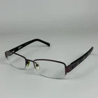 Oleg Cassini OC0326 Women Eyeglasses Semi-rimless Frame Acetate 53-18-135MM Pre-owned. Price: $16.99.