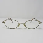 Nino Balli Small Oval Wire Eyeglass Frames Dark Gold 46-21-135 Concepts Optic Pre-owned. Price: $29.99.
