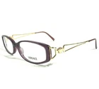 Versace MOD.V82 G52 Eyeglasses Frames Purple Gold Round Oval Full Rim 51-15-130 New. Price: $123.59.