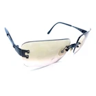 Chanel 4005 C.101/77 Black Oversized Rimless Sunglasses Frames 62-18 125 Italy Pre-owned. Price: $189.99.