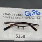 Ray-ban Titanium Eyeglasses Frame RB8586 1033 53-17-135 Brown/tortoise G86 Pre-owned. Price: $20.13.