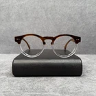 Illesteva Leonard Round Eyeglasses Amber Tortoise Clear Two Tone 48-22-145 Italy Pre-owned. Price: $40.00.