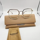 Burberry Angelica Gold Geometric 1371 1109 Eyeglasses 52-19-140 Frames Only Pre-owned. Price: $60.00.
