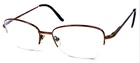 Saki MOD.409 Japan Brown Matte Half Rimless Eyeglasses Frame 52-17-140 Pre-owned. Price: $40.00.