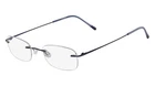 Pure Airlock Seven-sixty Chassis 412 Titanium Eyeglasses Navy Rimless 50MM New. Price: $149.95.