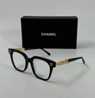 Hot Chanel CH0748 Black Acetate & Gold Logo Eyeglasses Frames New. Price: $135.00.