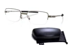 Oakley Foil Rq 0.5 OX3100-0255 Pewter Half-rim Eyeglass Frames 55-19-140 New. Price: $112.00.