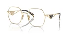 Prada 59ZV Pale Gold (ZVN1O1) Eyeglasses New. Price: $289.00.