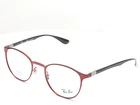 Ray-ban RB6355 2922 Round Red Bordeaux Unisex Eyeglasses 47MM New. Price: $49.95.