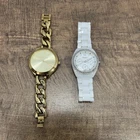 Michael Kors MK3222 Slim Runway Gold Tone Champagne Dial Fossil Stella For. Price: $20.00.
