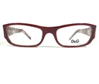 Dolce Gabbana D&g 1161 828 Eyeglasses Frames Red Rectangle Full Rim 53-17-135 New. Price: $123.66.