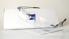 Zeiss Titanium Germany 53-15 135 Rimless Green Frames Eyeglasses Men's Unisex New. Price: $49.99.