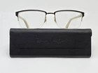 Randy Jackson Zyloware 1042 C021 Black Gold Semi Rimless Eyeglasses Frame Case Pre-owned. Price: $35.99.