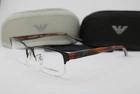 New Emporio Armani Ea 1129 3017 Gunmetal Green Brown Authentic Eyeglasses 53-18. Price: $135.15.