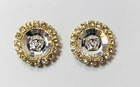 Versace 4384B Sunglasses Golden Clear Crystal Replacement Temple Icon Logo New. Price: $54.99.