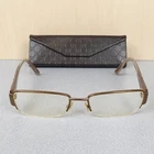 Gucci Eyeglass Frames Gg 2878-M12 135 Unisex Brown Metal Rectangular Half Rim Pre-owned. Price: $58.88.
