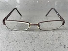 Superflex Eyeglasses Frames Only 321 C.1 Bronze Metal Full 47-17-130 Rectangle Pre-owned. Price: $14.92.