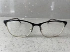 Jones New York J490 Black Full Rim 55/16/140 Flex Hinge Eyeglasses Frames Only Pre-owned. Price: $13.33.