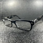 Ray-ban Eyeglasses RB1530 3529 Glossy Black / Clear Crystal 48-16-130 Full Rim Pre-owned. Price: $18.99.