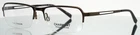 Charmant CH10780 Brown Mens Rectangle Half Rim Eyeglasses 55-17-140 B:33 New. Price: $24.99.