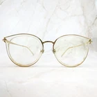 Firmoo Eyeglasses Frame Women's Beige Clear Plastic Full Rim Cat 52-21-145 Pre-owned. Price: $23.03.
