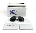 Burberry Sunglasses B3159 1109/87 Light Gold Aviator Frames W/ Dark Grey Lenses New. Price: $203.99.
