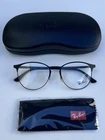 Ray Ban RX6375 Black On Matte Lightweight Round Metal Frames 53 18 145 Nwt New. Price: $80.00.