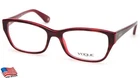 New Vogue 1942 Havana On Red Eyeglasses 55-18-140MM. Price: $64.99.