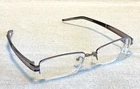 Zenni 540012 Stainless Steel Half Rim Flex Plastic Temples Frames Only Pre-owned. Price: $15.00.